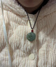 郎凱丹頓天然保真和田玉貔貅吊墜男士玉石墜玉佩掛墜刻字脖子掛繩項(xiàng)鏈 雙面款 曬單實(shí)拍圖