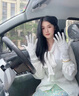 新款防曬手套女開車防滑可觸屏薄款夏季冰絲透氣電動車騎行中長款 淺灰 女士均碼 曬單實拍圖