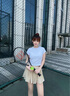 威爾勝（Wilson）官方夏季女士CROPPED網(wǎng)球服運動(dòng)收腰高彈短袖T恤 亮白色-WW20084512WTA XS /160/80A 曬單實(shí)拍圖