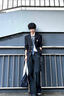 栗譜DK制服全套西裝套裝男日系校服小西服男女學(xué)院風(fēng)百搭jk班服外套男 黑色【3件套】西服+西褲+襯衫 XL （建議125-145斤） 曬單實(shí)拍圖