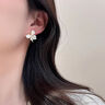 彩萊婭韓版小清新蝴蝶花朵耳釘女2025年新款高級感精致少女耳環(huán)閨蜜耳飾 粉色蝴蝶耳釘 曬單實拍圖