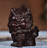木雕刻瑞獸麒麟風(fēng)水擺件文玩隨身手把件國風(fēng)桌面裝飾品實(shí)木工藝品 實(shí)木銅錢(qián)麒麟單只長(cháng)6.8寬5高8 曬單實(shí)拍圖
