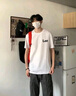LEEREDPOI國潮印花重磅短袖T恤男夏季美式圓領(lǐng)情侶寬松休閑百搭半袖體恤潮 白色 XL (135-155斤) 曬單實拍圖