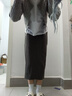 妍莉芬（yanlifen）春裝搭配一整套韓劇穿搭衣服氣質(zhì)小香風(fēng)連衣裙兩件套裝女裙子春秋 內(nèi)搭+開衫+裙子 M 【95-105斤】 曬單實拍圖