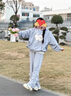 森女部落原創(chuàng)甜美卡通可愛連帽花邊拼接衛(wèi)衣外套女閨蜜裝2025春款 灰色衛(wèi)衣（單件） 單件 L 曬單實拍圖