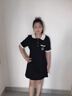 SNYDER WEAR赫本風(fēng)polo領(lǐng)連衣裙女夏季甜美收腰顯瘦高腰a字裙小黑裙裙子女潮 黑色 S 建議95斤內(nèi) 曬單實(shí)拍圖