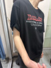 布恩普純棉短袖T恤男夏季薄款寬松透氣ins五分落肩袖內(nèi)穿打底衫上衣服男 黑色 【純棉】 XL （建議體重120-140斤左右） 曬單實拍圖