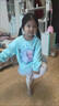 G.DUCKKIDS小黃鴨童裝女童套裝秋裝兒童愛(ài)莎公主衣服女孩寶寶卡通衛(wèi)衣兩件套 藍(lán)色 110 尺碼4~5歲【100-110cm】 曬單實(shí)拍圖