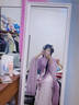 半夏正品魏晉風(fēng)成人漢服女學(xué)生印花交領(lǐng)廣袖中國風(fēng)八破裙古裝日常 紫色（里衣 外衫 裙子 披帛） S 曬單實拍圖