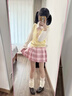 DALEY MODE粉芭比美樂(lè )迪原創(chuàng  )jk學(xué)生格裙百褶裙學(xué)院短裙半身裙 【糖果】39CM單裙子 S 曬單實(shí)拍圖