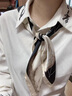 viney絲巾女小方巾絲巾高級感2026新款生日母親節520禮物送媽媽老婆 黑色-高端禮盒裝 曬單實(shí)拍圖