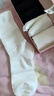 浪莎襪子女白色堆堆襪女春秋中筒襪棉質(zhì)配小皮鞋無(wú)骨襪月子長(cháng)襪 曬單實(shí)拍圖