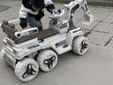 WORK BABY兒童電動挖掘機可坐雙人男女孩玩具車2-9歲寶寶可騎挖土機工程車 六輪黃色+可坐大人+藍牙 曬單實拍圖