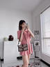 IT MANCLACYK輕奢真皮包包女2025新款潮高級感寬肩帶百搭單肩斜挎包復古小方包 咖啡色大號（底長(cháng)24*寬8*高16cm) （配專(zhuān)柜禮盒套裝） 曬單實(shí)拍圖