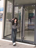恰凡（QIAFAN）水泥灰高腰微喇牛仔褲女2025新款春秋季長褲秋冬修身馬蹄喇叭褲子 水泥灰 長褲 S  26 曬單實(shí)拍圖