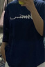 均垚短袖男t恤男士休閑寬松圓領(lǐng)夏季衣服男裝打底衫體恤男生上衣潮流 休閑潮流寬松短袖藏青色 XL 【建議130-150斤】 曬單實(shí)拍圖