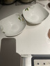 匯格盤子深菜盤炒菜湯盤飯盤沙拉深盤加深款四方翹角四角簡約陶瓷家用 翹角盤【白玉蘭】 1個 6英寸 曬單實拍圖