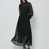 moussy 女裝新品新中式藝術(shù)印花茶歇裙連衣裙女028HAA30-1921 020黑色 S 00001/S 曬單實(shí)拍圖