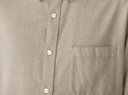 MUJI男式  法蘭絨 長(cháng)袖襯衫 男士襯衣外套 男裝上衣冬季空調衫 淡黃色 XL (180/104A) 曬單實(shí)拍圖