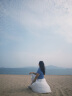 伊芙麗（eifini）伊芙麗經典通勤重工質感顯瘦A字中長半身裙傘裙女2025春季新款 白色 L 110-125斤 曬單實拍圖