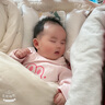 貝瑞加（Babyprints）新生兒連體衣初生男女寶寶純棉爬服嬰兒秋冬居家哈衣柔軟 粉兔59 曬單實(shí)拍圖