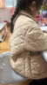 布丁哈魯女童復古文藝棉服秋冬新款中大童燈芯絨格子拼接棉衣兒童梭織外套 曬單實(shí)拍圖