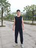 安踏吸濕速干運(yùn)動(dòng)健身背心男透氣舒適無(wú)袖訓(xùn)練衣服坎肩馬甲 基礎(chǔ)黑-2 L (男175) 曬單實(shí)拍圖