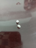 賽菲爾鉑金耳飾女款pt950白金閃耀車花耳釘 車花圓珠耳釘 約0.85克 曬單實(shí)拍圖