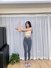 yottoy云朵瑜伽褲高腰提臀褲女裸感收腹外穿緊身健身褲25款 影霧藍(lán)  M 曬單實(shí)拍圖