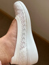 斯凱奇（Skechers）女士時(shí)尚休閑鞋輕質(zhì)EVA發(fā)泡坡跟增高蕾絲鞋面 白色/WHT 37.5 曬單實(shí)拍圖