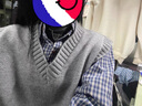 樂卡利韓系格子襯衫外套男女襯衣長袖上衣春夏外搭防曬開衫疊穿通勤慵懶 韓系格子襯衫【藏青L  125內(nèi)】 曬單實拍圖