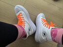 匡威（Converse）官方 All Star Move女高幫云朵厚底鞋小白鞋568498C 568498C/白色 38 曬單實(shí)拍圖