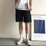 銘富天（MINGFUTIAN）冰絲短褲男潮牌ins夏季薄款褲子韓版潮流寬松外穿五分褲百搭中褲 【兩件裝】7030黑色+7004黑色 XL （建議125-135斤） 曬單實(shí)拍圖