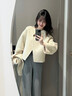 棉致2025春裝搭配一整套女鹽系小香風(fēng)韓劇穿搭衣服兩件套裝女連衣裙子 杏色外套+咖色半身裙【套裝】 M 建議95-110斤 曬單實(shí)拍圖