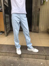 JEEP SPIRIT牛仔褲男夏季新款直筒男士潮流寬松休閑褲子男寬松潮流男裝男褲 WG207A淺藍(lán)色 31 曬單實(shí)拍圖