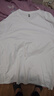 名創(chuàng  )優(yōu)品（MINISO）2件裝短袖t恤男夏季純白色重磅純棉寬松半袖男生百搭休閑大碼體恤 【2件裝】白色(空白)+白色(空白) 5XL (體重230-260斤) 曬單實(shí)拍圖