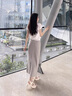 蝶嬌諾（DIEJIAONUO）小香風(fēng)連衣裙子女裝2025年夏裝搭配韓版溫柔純欲風(fēng)穿搭女長(zhǎng)裙套裝 白色上衣+牛仔裙子 S 曬單實(shí)拍圖
