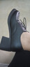 ZHR英倫單鞋女粗跟系帶英倫風(fēng)女鞋通勤舒適樂(lè)福鞋女 AH565 黑色 37  曬單實(shí)拍圖