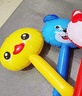 元族卡通充氣錘子玩具小號榔頭帶鈴鐺錘寶寶氣球小孩玩具幼兒園小禮品 卡通動(dòng)物充氣錘子5個(gè)隨機色 曬單實(shí)拍圖