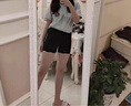 妙奕嘉女士打底褲女瑜伽褲褲子安全褲防走光冰絲超薄無痕緊身褲女褲2025 冰絲波浪邊安全褲【黑+膚色】 【建議110-140斤】 XL 曬單實拍圖