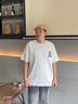 JEEP SPIRIT國潮刺繡重磅280g短袖t恤男2025新款夏季男士大碼寬松半袖體恤男 白色 XL 145-160斤 曬單實(shí)拍圖