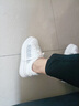 HANG TENGF小白鞋女輕便厚底增高8cm6cm板鞋女百搭網(wǎng)面透氣系帶防滑軟底真 白色【標(biāo)準(zhǔn)款】網(wǎng)面透氣哦 34 曬單實(shí)拍圖
