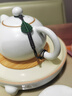 青澹汝窯手工壺承汝瓷可功夫茶具可養金線(xiàn)宋代汝窯三足樽承盤(pán) 三足樽承盤(pán) 曬單實(shí)拍圖