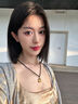 中國黃金（CHINA GOLD）黃金吊墜男女款足金平安扣轉(zhuǎn)運(yùn)金珠項(xiàng)鏈七夕情人節(jié)生日禮物送男友 【刻字/賀卡】平安扣吊墜【默認(rèn)黑繩】約2.8g 曬單實(shí)拍圖