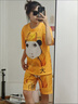 龍圖皇帝衣服睡衣套裝大碼短褲t恤情侶搞怪搞笑cos服大膽龍圖皇上 大膽龍袍表情包印花兩件套 男女 2XL 【建議140-160斤】 曬單實(shí)拍圖