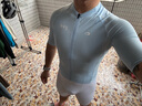 EVR騎行服男夏季短袖自行車夜騎反光標透氣抑菌上衣高彈輕薄Explore 亮藍色-夜騎反光標 L 曬單實拍圖