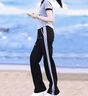 皮爾卡丹（pierre cardin）高端休閑運(yùn)動(dòng)套裝女夏2025新款網(wǎng)紅炸街洋氣拉鏈polo 1647-灰色上衣+黑色褲子 2XL 曬單實(shí)拍圖