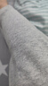 浪莎秋衣秋褲男100%純棉保暖內衣男套裝秋冬圓領印花薄款全棉毛衫打底 雪花灰【純棉抑菌】六邊形印花 XL/175 曬單實拍圖