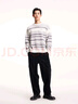 杰克·瓊斯（JACK&JONES）春夏時尚潮簡約舒適燈芯絨直筒褲廓形寬腿褲休閑褲男裝224414005 E40黑色 XL （185) 曬單實拍圖