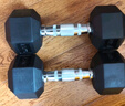 KYLINFIT 鑄鐵包膠六角啞鈴男女通用1kg-35kg全規(guī)格家用力量訓練健身器材 5KG 單只 曬單實拍圖